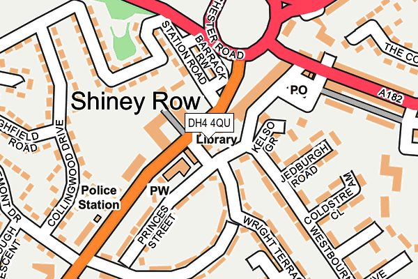 DH4 4QU map - OS OpenMap – Local (Ordnance Survey)