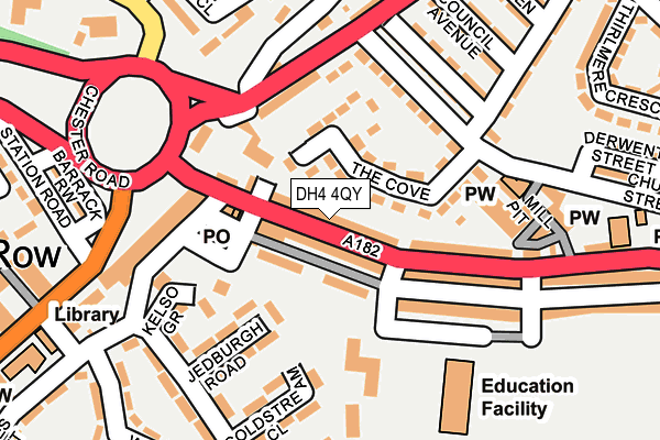 DH4 4QY map - OS OpenMap – Local (Ordnance Survey)