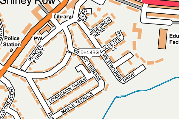 DH4 4RG map - OS OpenMap – Local (Ordnance Survey)