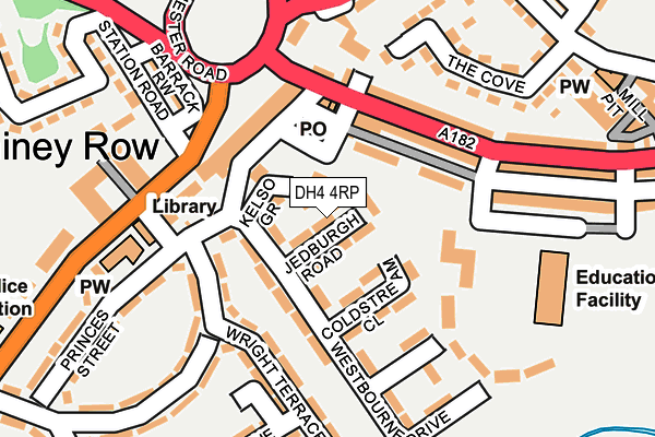 DH4 4RP map - OS OpenMap – Local (Ordnance Survey)