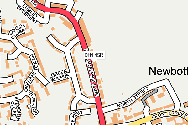 DH4 4SR map - OS OpenMap – Local (Ordnance Survey)