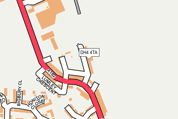 DH4 4TA map - OS OpenMap – Local (Ordnance Survey)