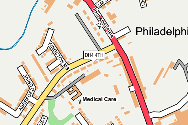 DH4 4TH map - OS OpenMap – Local (Ordnance Survey)