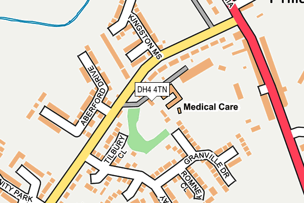 DH4 4TN map - OS OpenMap – Local (Ordnance Survey)