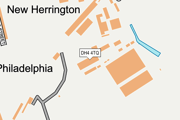 DH4 4TQ map - OS OpenMap – Local (Ordnance Survey)