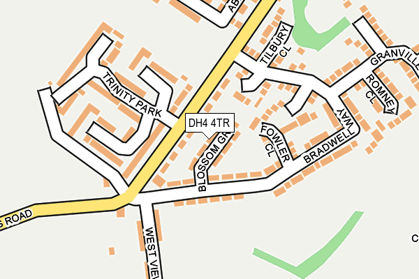 DH4 4TR map - OS OpenMap – Local (Ordnance Survey)