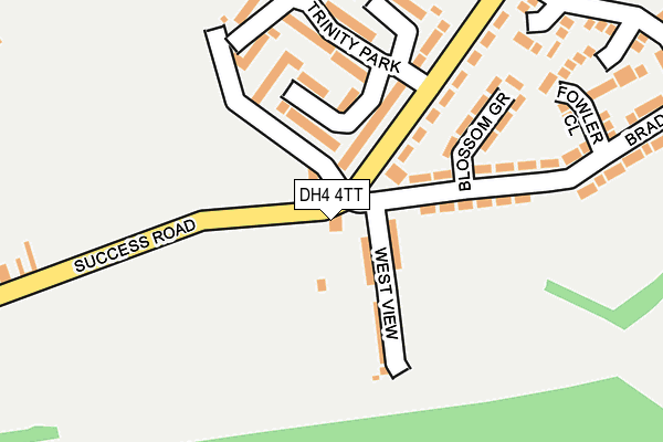 DH4 4TT map - OS OpenMap – Local (Ordnance Survey)