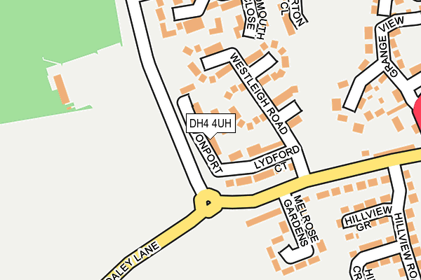DH4 4UH map - OS OpenMap – Local (Ordnance Survey)