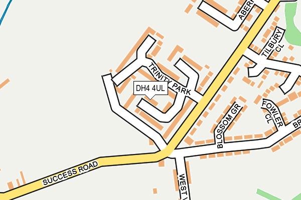 DH4 4UL map - OS OpenMap – Local (Ordnance Survey)