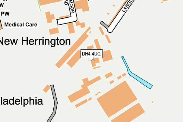 DH4 4UQ map - OS OpenMap – Local (Ordnance Survey)