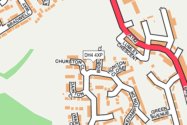 DH4 4XP map - OS OpenMap – Local (Ordnance Survey)