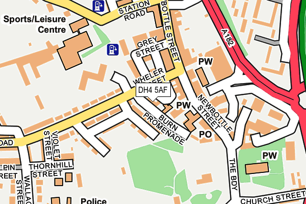 DH4 5AF map - OS OpenMap – Local (Ordnance Survey)