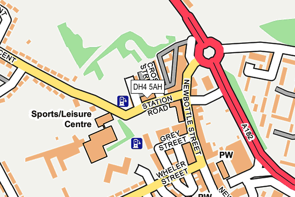 DH4 5AH map - OS OpenMap – Local (Ordnance Survey)