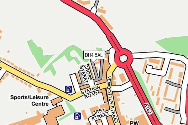 DH4 5AL map - OS OpenMap – Local (Ordnance Survey)