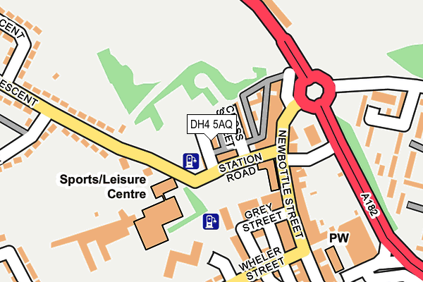 DH4 5AQ map - OS OpenMap – Local (Ordnance Survey)