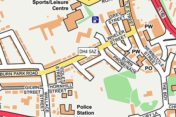 DH4 5AZ map - OS OpenMap – Local (Ordnance Survey)