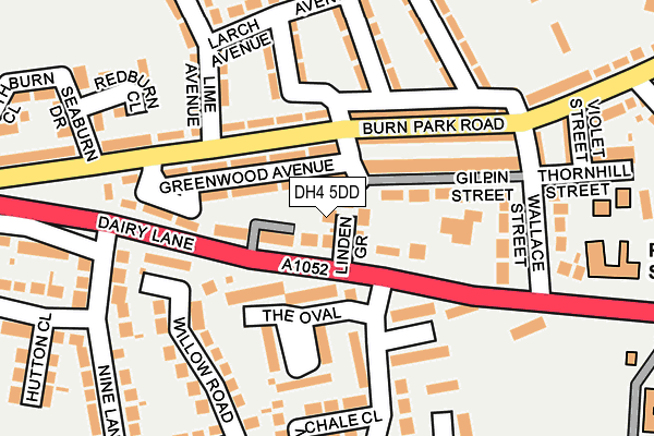 DH4 5DD map - OS OpenMap – Local (Ordnance Survey)