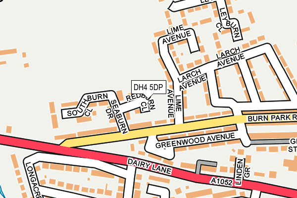 DH4 5DP map - OS OpenMap – Local (Ordnance Survey)