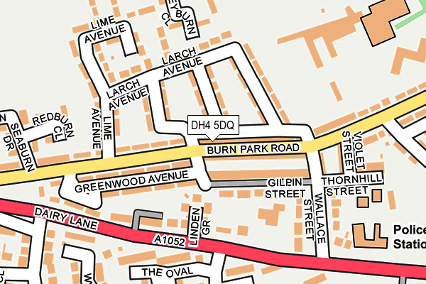 DH4 5DQ map - OS OpenMap – Local (Ordnance Survey)