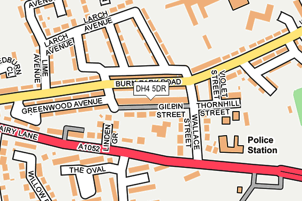 DH4 5DR map - OS OpenMap – Local (Ordnance Survey)