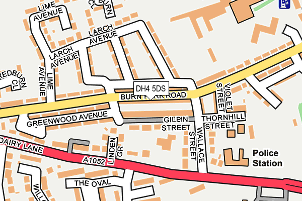 DH4 5DS map - OS OpenMap – Local (Ordnance Survey)