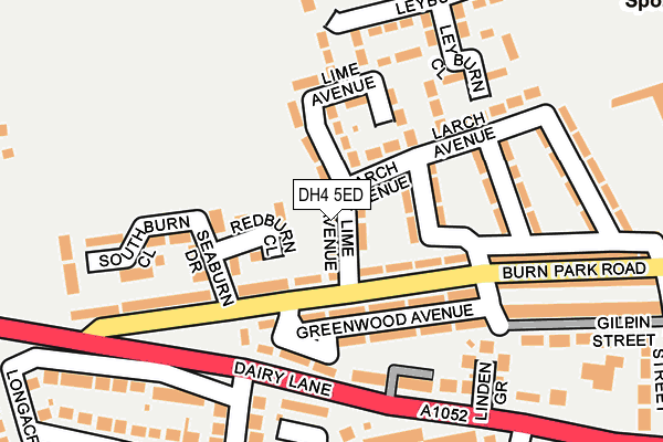 DH4 5ED map - OS OpenMap – Local (Ordnance Survey)