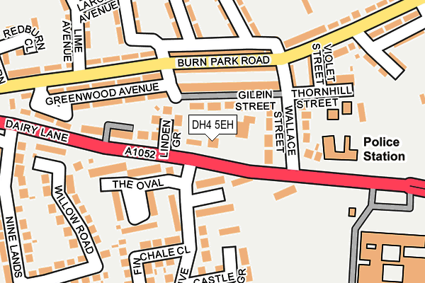 DH4 5EH map - OS OpenMap – Local (Ordnance Survey)