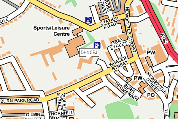 DH4 5EJ map - OS OpenMap – Local (Ordnance Survey)