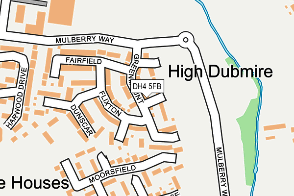 DH4 5FB map - OS OpenMap – Local (Ordnance Survey)