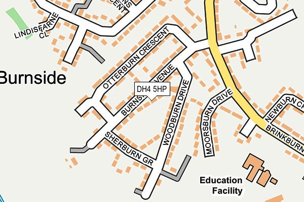 DH4 5HP map - OS OpenMap – Local (Ordnance Survey)