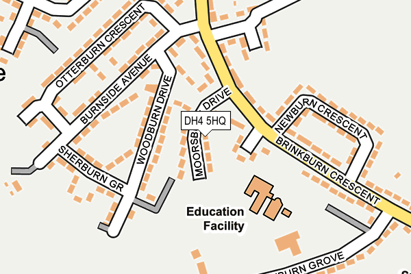 DH4 5HQ map - OS OpenMap – Local (Ordnance Survey)