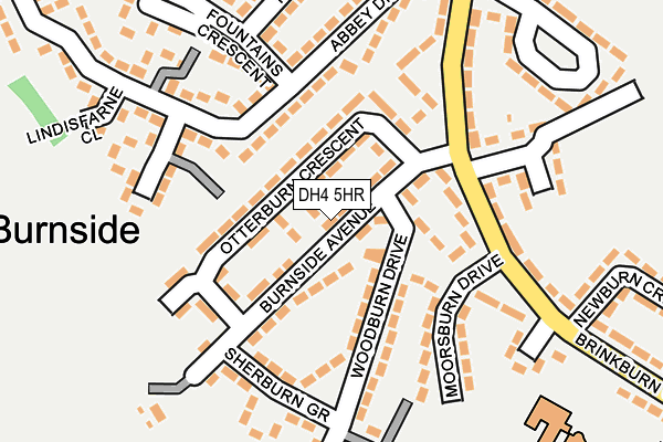 DH4 5HR map - OS OpenMap – Local (Ordnance Survey)
