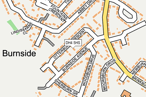 DH4 5HS map - OS OpenMap – Local (Ordnance Survey)