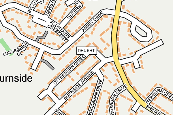 DH4 5HT map - OS OpenMap – Local (Ordnance Survey)