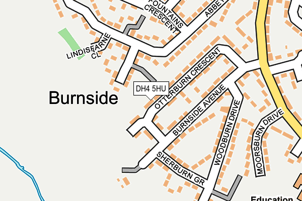 DH4 5HU map - OS OpenMap – Local (Ordnance Survey)