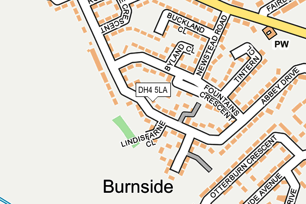 DH4 5LA map - OS OpenMap – Local (Ordnance Survey)