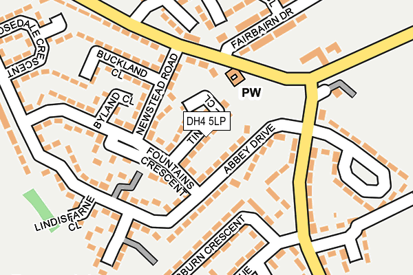 DH4 5LP map - OS OpenMap – Local (Ordnance Survey)