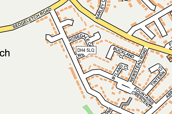 DH4 5LQ map - OS OpenMap – Local (Ordnance Survey)