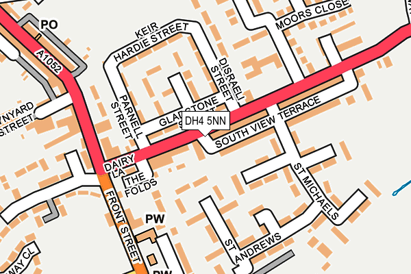 DH4 5NN map - OS OpenMap – Local (Ordnance Survey)