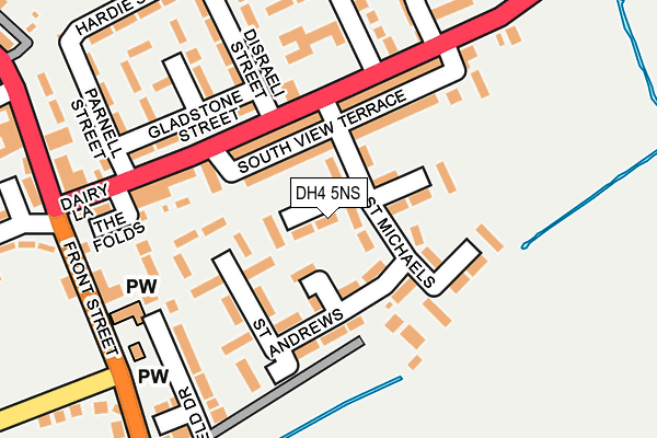 DH4 5NS map - OS OpenMap – Local (Ordnance Survey)