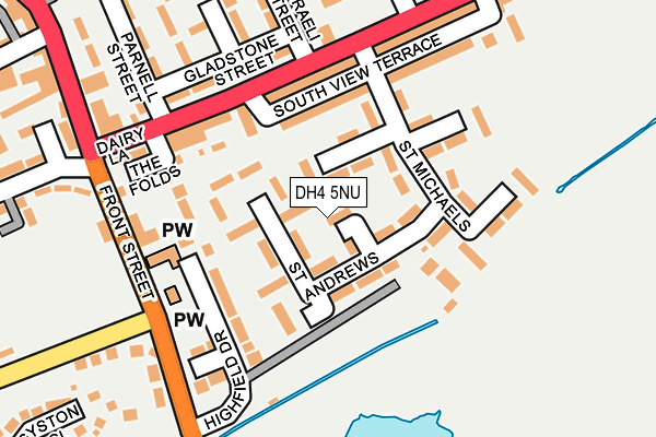 DH4 5NU map - OS OpenMap – Local (Ordnance Survey)