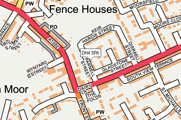 DH4 5PA map - OS OpenMap – Local (Ordnance Survey)