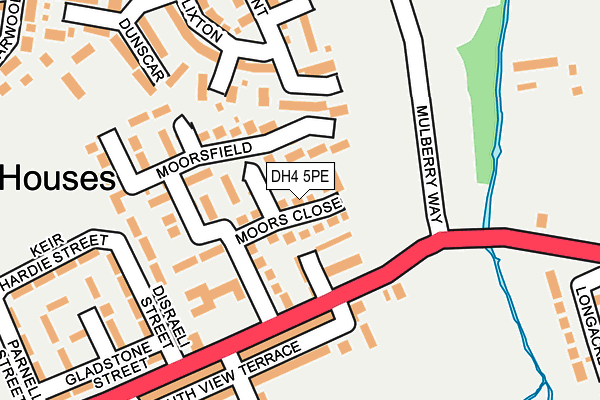 DH4 5PE map - OS OpenMap – Local (Ordnance Survey)