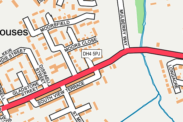 DH4 5PJ map - OS OpenMap – Local (Ordnance Survey)