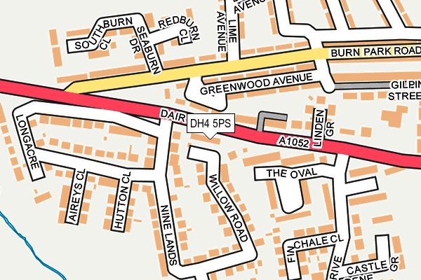 DH4 5PS map - OS OpenMap – Local (Ordnance Survey)