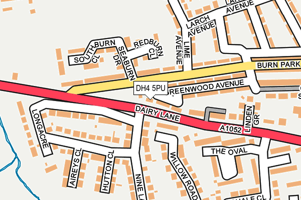 DH4 5PU map - OS OpenMap – Local (Ordnance Survey)