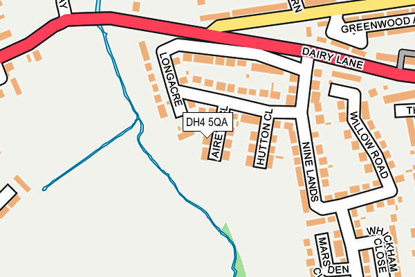 DH4 5QA map - OS OpenMap – Local (Ordnance Survey)