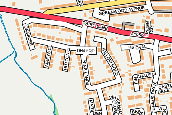 DH4 5QD map - OS OpenMap – Local (Ordnance Survey)