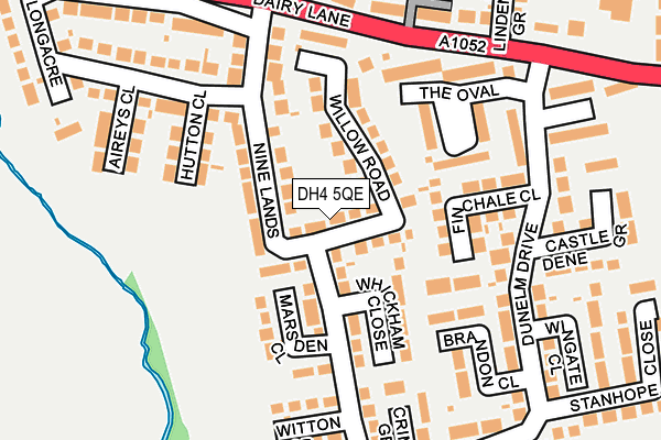 DH4 5QE map - OS OpenMap – Local (Ordnance Survey)