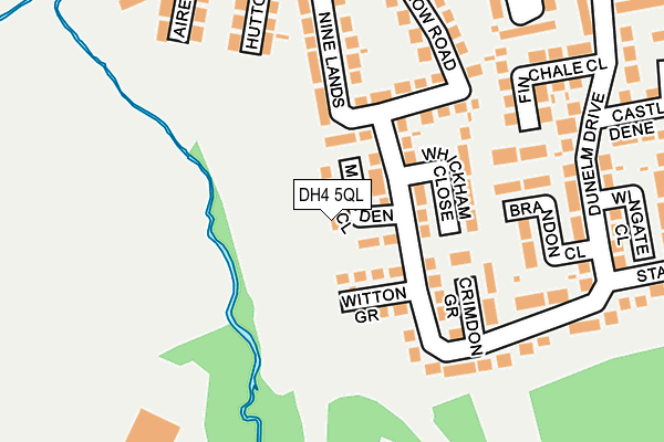 DH4 5QL map - OS OpenMap – Local (Ordnance Survey)